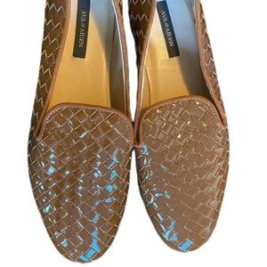 Ava & Aiden Brown Leather Flats